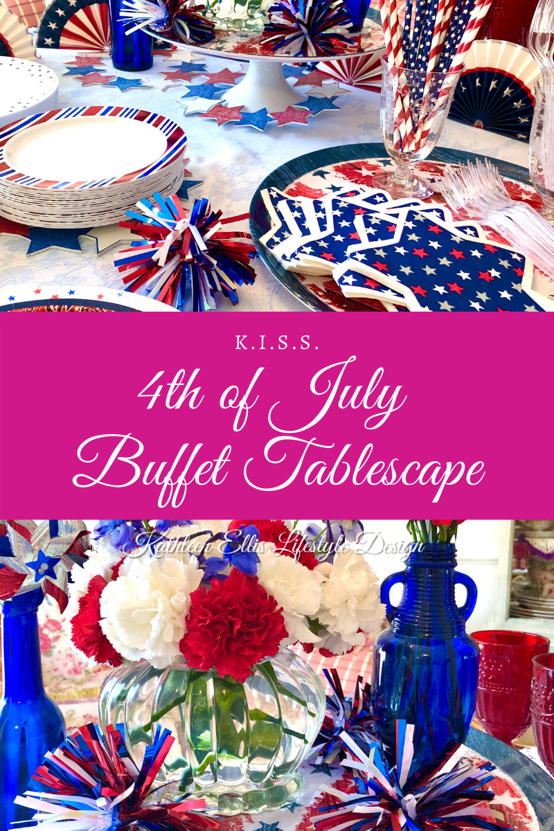 Keep It Simple Sweetie 4th of July Tablescape